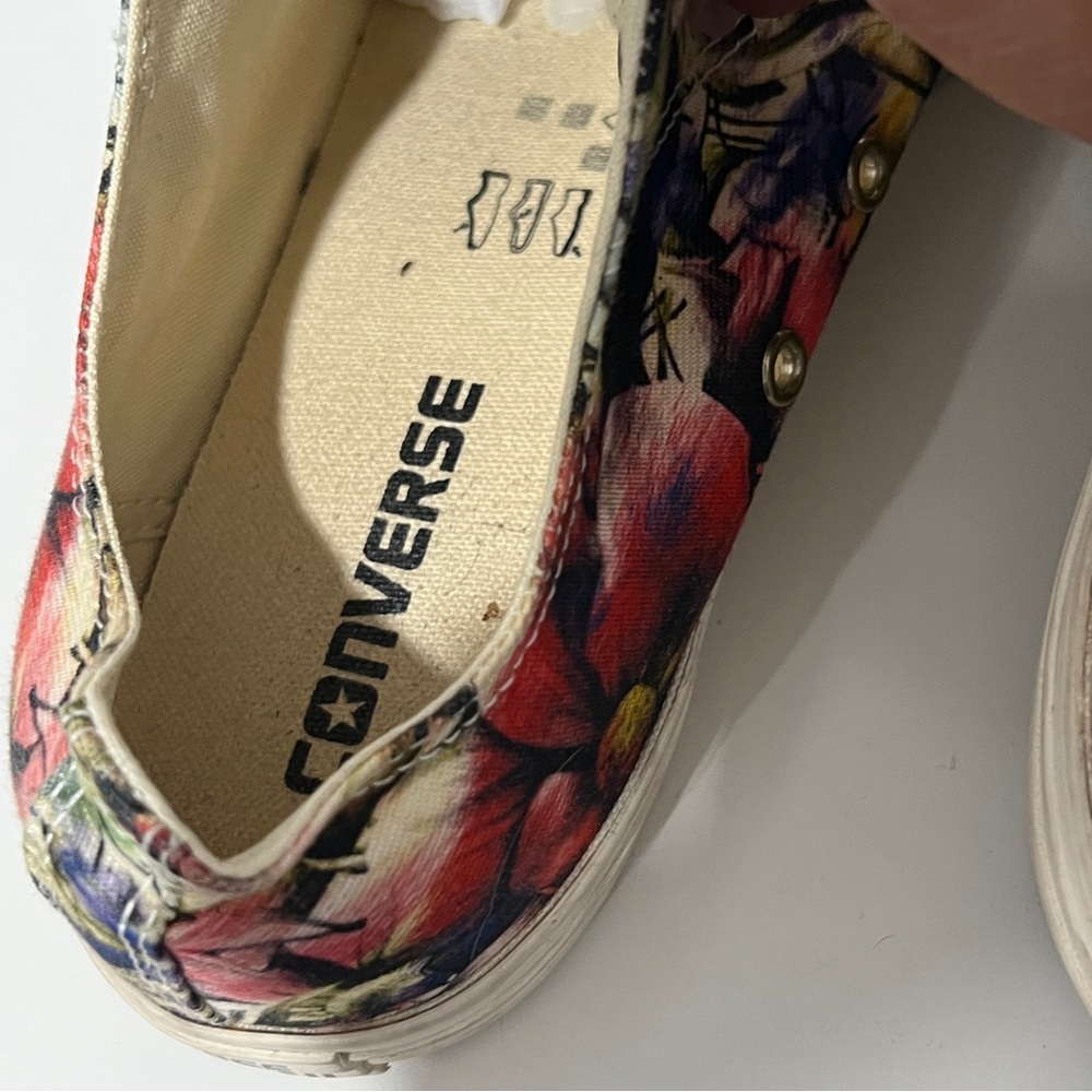 CONVERSE Floral Canvas Sneakers US SIZE 9 - Picture 7 of 7